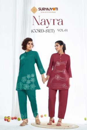 suryajyoti nayra vol 1 series 1001 to 1006 amazing roman silk full stitch co ord sets in wholesale s Home Rehmat Boutique suryajyoti nayra vol 1 series 1001 to 1006 amazing roman silk full stitch co-ord sets in wholesale surat