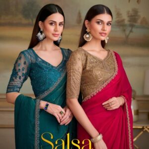 tfh salsa style vol 5 series 8101 TO 81116 georgette silk traditional saree in wholesale surat