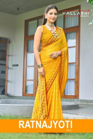 vallabhi prints ratnajyoti vol 21 series 152228 to 122233 moss georgette summer beauty saree in whol Home Rehmat Boutique vallabhi prints ratnajyoti vol 21 series 152228 to 122233 moss georgette summer beauty saree in wholesale surat