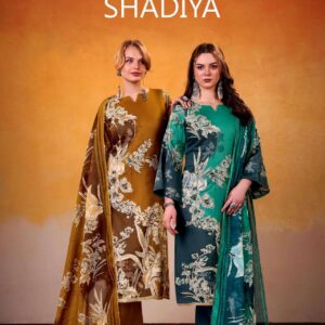 zulfat shadiya series 676001 to 676004 jam cotton satin readymade pakistani suit in wholesale surat