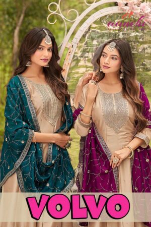 aanchi volvo vichitra silk fully stitch amazing suit in wholesale surat