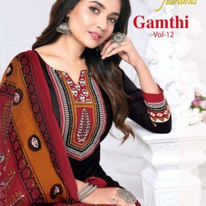 aarvi fashion gamthi vol 12 series 7565 to 7574 cotton readymade plus size suit in wholesale surat