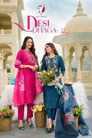 anju fab desi dhaga series 3881-3886 VISCOSE NYLON wholesale readymade salwar kameez in surat