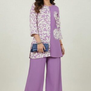 bipson prints premium stylish viscose vatican fully stitch co-ord set in wholesale surat