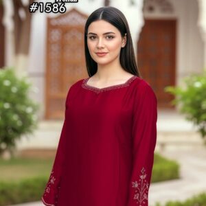 Laxuria Trendz D.No.-1586 Satin TUNIC STYLIST & Pant in wholesale surat