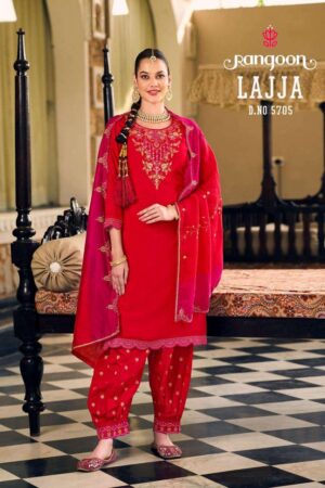 rangoon lajja series 5701-5706 MUSLIN wholesale salwar kameez in surat