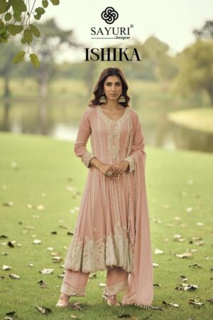 sayuri designer ishika series 10218 TO 10220 exclusive georgette readymade anarkali suit in wholesale surat