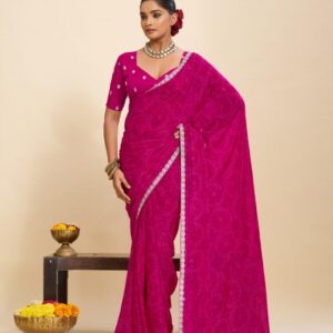 stavan vishnu vol 2 series 1011 to 1020 georgette embroidery saree in wholesale surat