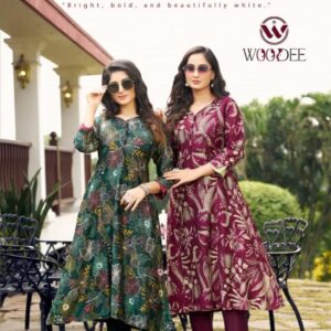 woodee lavisha series 1001 to 1006 vatican readymade amazing kurti with pant in wholesale surat