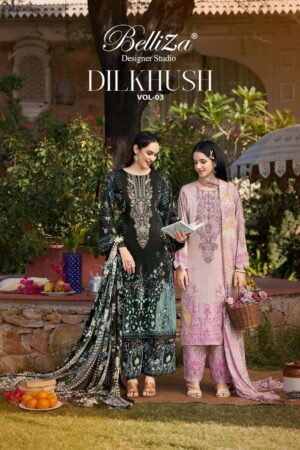 belliza dilkhush vol 3 series 955001-955008 viscose rayon wholesale readymade suit
