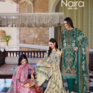 belliza naira vol 132 series 954001-954008 Pure Cotton readymade suit