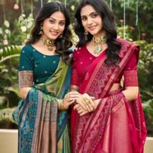 Bunawat Reshmi Silk series 1001-1006 soft silk wholesale saree