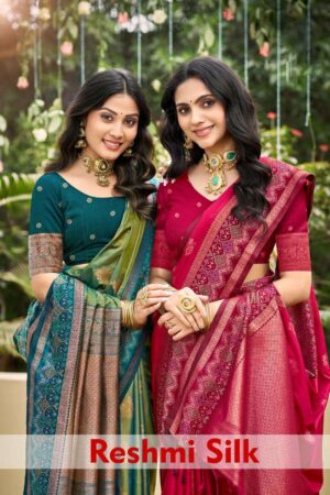 Bunawat Reshmi Silk series 1001-1006 soft silk wholesale saree