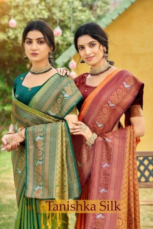 Bunawat Tanishka Silk SERIES 1001-1008 soft silk wholesale saree