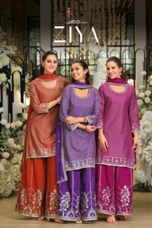 eba lifestyle ziya series 2310-2312 chinon readymade suit