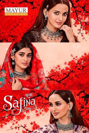Mayur Sana Safina Vol-1 series 1001-1008 Pure Poplin Cotton wholesale suit