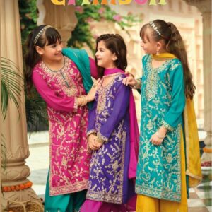 nanni munni crimson series 14-16 chinon readymade suit