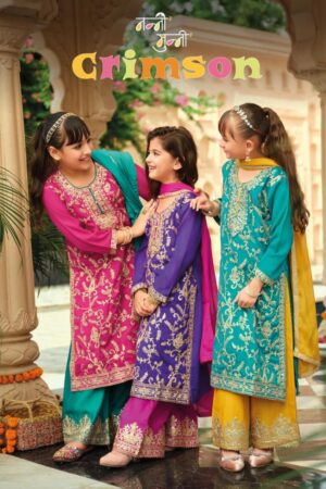 nanni munni crimson series 14-16 chinon readymade suit