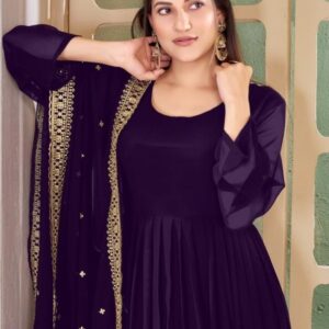 PR 9STAR FASHION NOORMAH HEAVY GEORGETTE WITH EMBRODERY WORK FANCY DESIGNER SUITS IN WHOLESALE SURAT