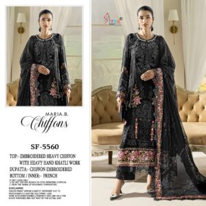 shree fabs 5560 designer chiffon pakistani suits