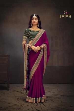 suma designer miransh series 2001-2008 vichitra blooming wholesale saree