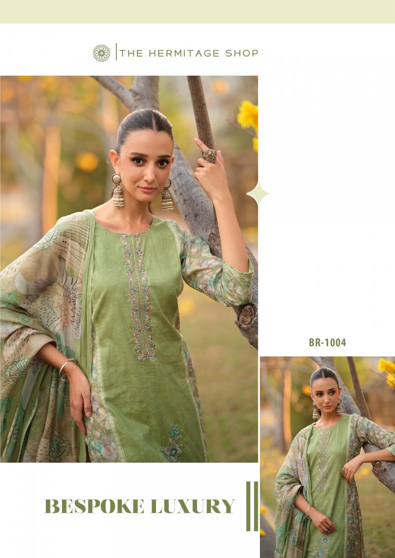 the hermitage shop breeze series 1001-1004 cambric lawn pakistani suits - Image 12