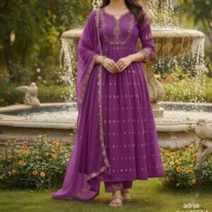 vitara fashion adrija 1557 mul chanderi readymade suit