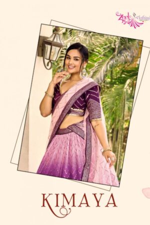 zeel clothing kimaya series 5057 chinon wholesale lehenga