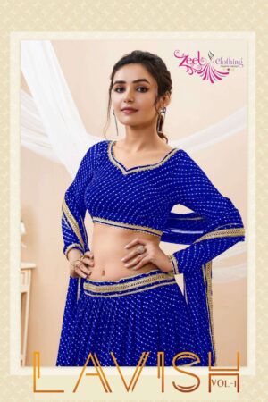 zeel clothing lavish vol 1 series 601-605 georgette wholesale lehenga