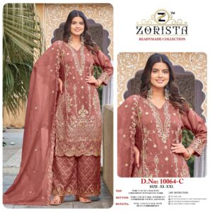 zorista 1064 readymade crunchy silk readymade wholesale suit