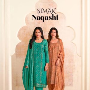 Glossy Simar Naqashi Digital Printed Salwar Kameez Collection Rehmat Boutique