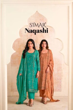 Glossy Simar Naqashi Digital Printed Salwar Kameez Collection Rehmat Boutique