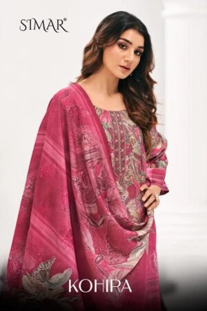 Glossy Simar Kohira Muslin Digital Printed Salwar Kameez Collection Rehmat Boutique