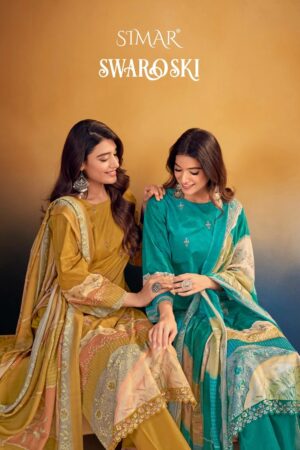 Glossy Simar Swaroski Lawn Cotton Salwar Kameez Collection Rehmat Boutique