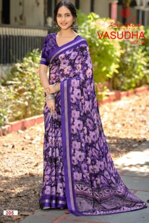 Kashvi Vasudha Vol 02 Printed Saree Collection Rehmat Boutique