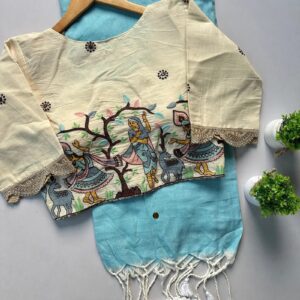 Khadi Lace Vol 2 Cotton Saree With Readymade Blouse Collection Rehmat Boutique