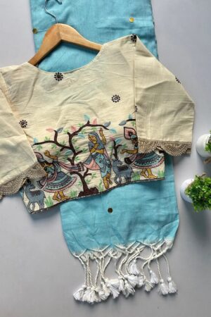 Khadi Lace Vol 2 Cotton Saree With Readymade Blouse Collection Rehmat Boutique