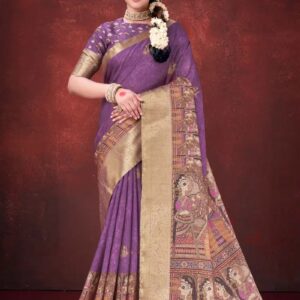 Mahotsav Kathari Vol 01 Foil Printed Designer Saree Collection Rehmat Boutique