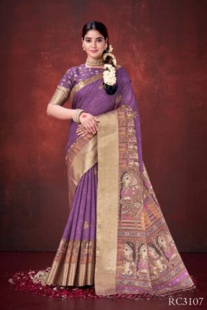 Mahotsav Kathari Vol 01 Foil Printed Designer Saree Collection Rehmat Boutique
