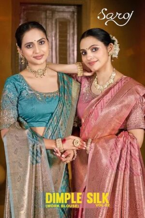 Saroj Dimple Silk Vol 2 Wedding Wear Saree Collection Rehmat Boutique