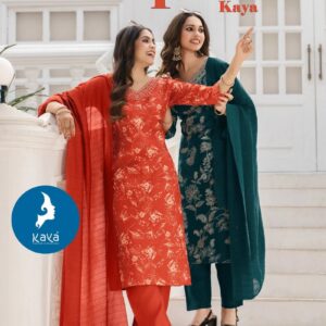 Kaya Jalpari Daily Wear Printed Kurti With Bottom Dupatta Collection Rehmat Boutique