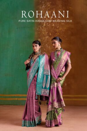 Roohani 001 To 004 Pure Handloom Silk Saree Collection Rehmat Boutique