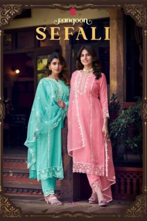 Rangoon Sefali Viscose Designer Kurti With Bottom Dupatta Rehmat Boutique