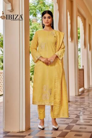 Ibiza Khanak Mul Chanderi Designer Salwar Kameez Collection Rehmat Boutique