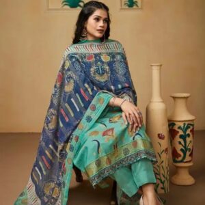 Ibiza Fashion Story Silk Printed Salwar Kameez Collection Rehmat Boutique