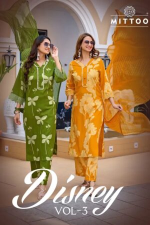 Mittoo Disney Vol 03 Printed Kurti With Bottom Dupatta Rehmat Boutique
