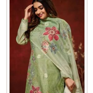 Ibiza Zarquash Pure Linen Printed Salwar Kameez Collection Rehmat Boutique