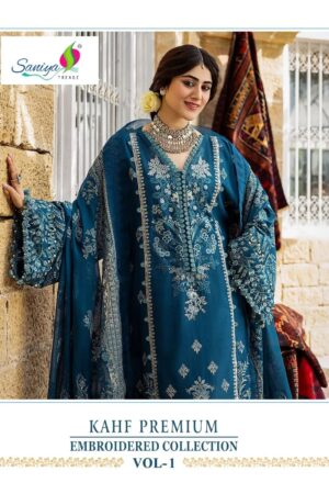 Saniya Kahf Premium Vol 01 Cotton Chikankari Pakistani Salwar Suits Rehmat Boutique