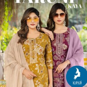 Kaya Taruni Vertican Daily Wear Kurti With Bottom Dupatta Rehmat Boutique