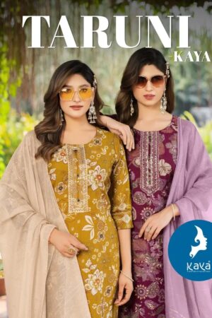 Kaya Taruni Vertican Daily Wear Kurti With Bottom Dupatta Rehmat Boutique